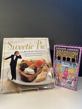 Richard Simmons Bundle - Sweetie Pie Cookbook & Broadway Sweat (VHS, 2001)